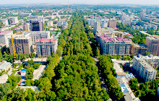 Bishkek - Botanic Garden and New Buildings